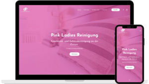 Webdesign Pink Ladies Reinigung von Baltic DigiTech | Agentur für Webdesign und Digitalisierung