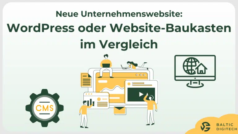 Neue Unternehmenswebseite: WordPress oder Website-Baukasten im Vergleich