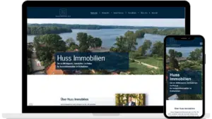 Webdesign, Entwicklung und Betrieb der Website für Huss Immobilien aus Eutin von Baltic DigiTech | Agentur für Webdesign und Digitalisierung