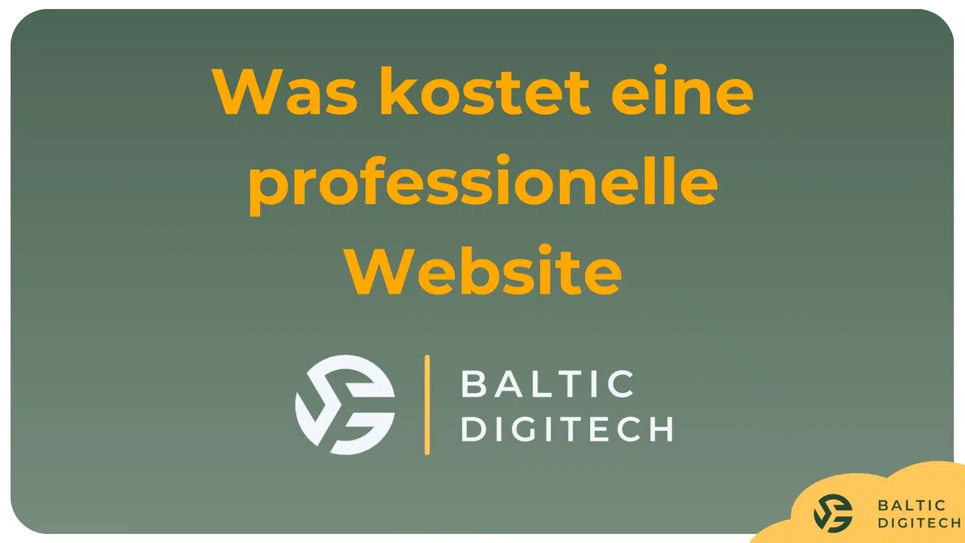 Webdesign Kosten - Was kostet eine professionelle Website?