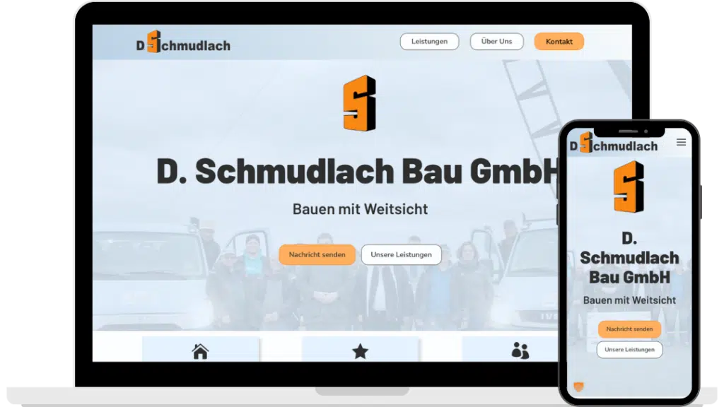 Webdesign, Entwicklung und Betrieb der Website für Schmudlach Bau ais Lütjenburg von Baltic DigiTech | WEbdesign Agentur